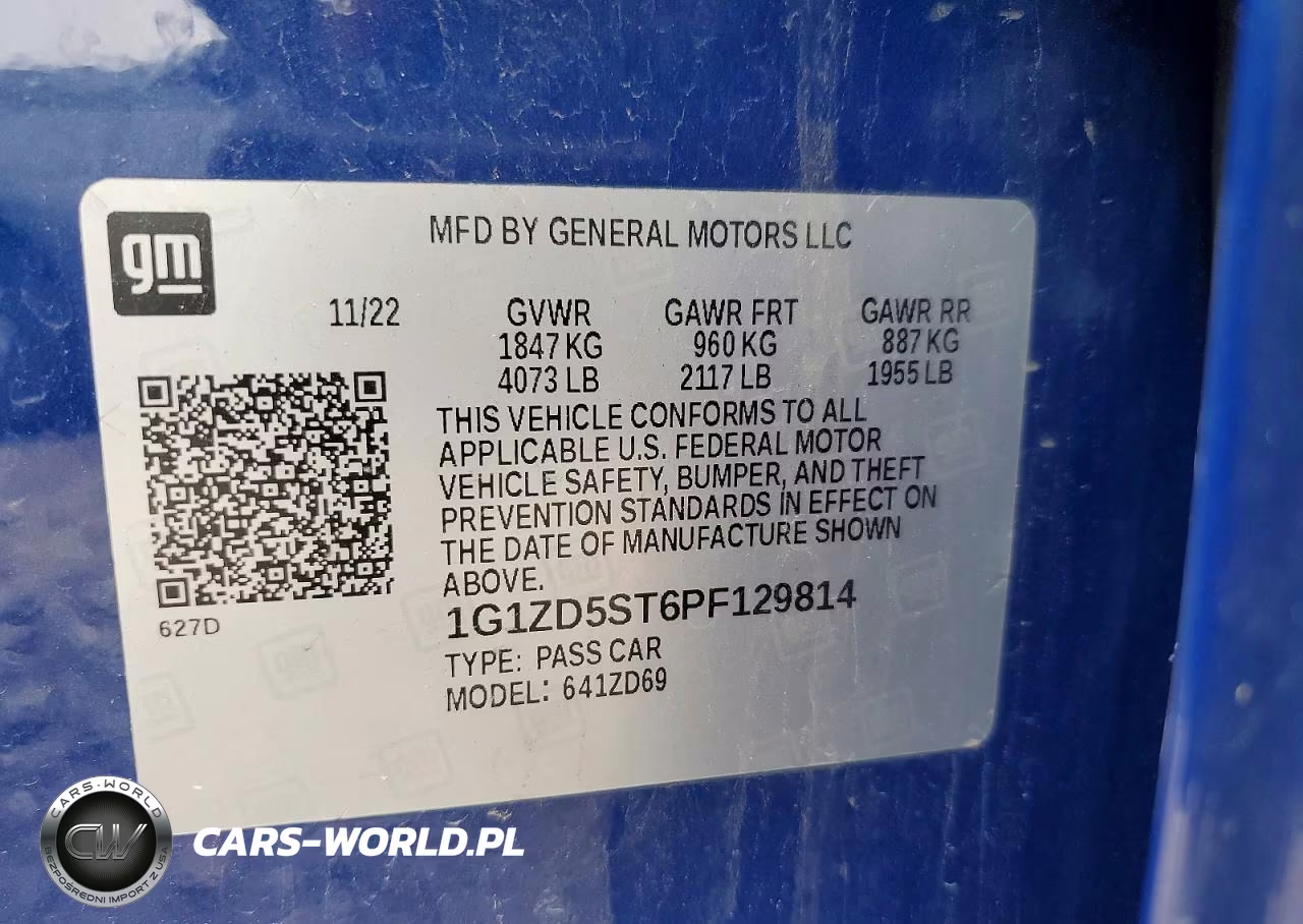 2023 Chevrolet Malibu Lt VIN:1G1ZD5ST6PF129814 - 12