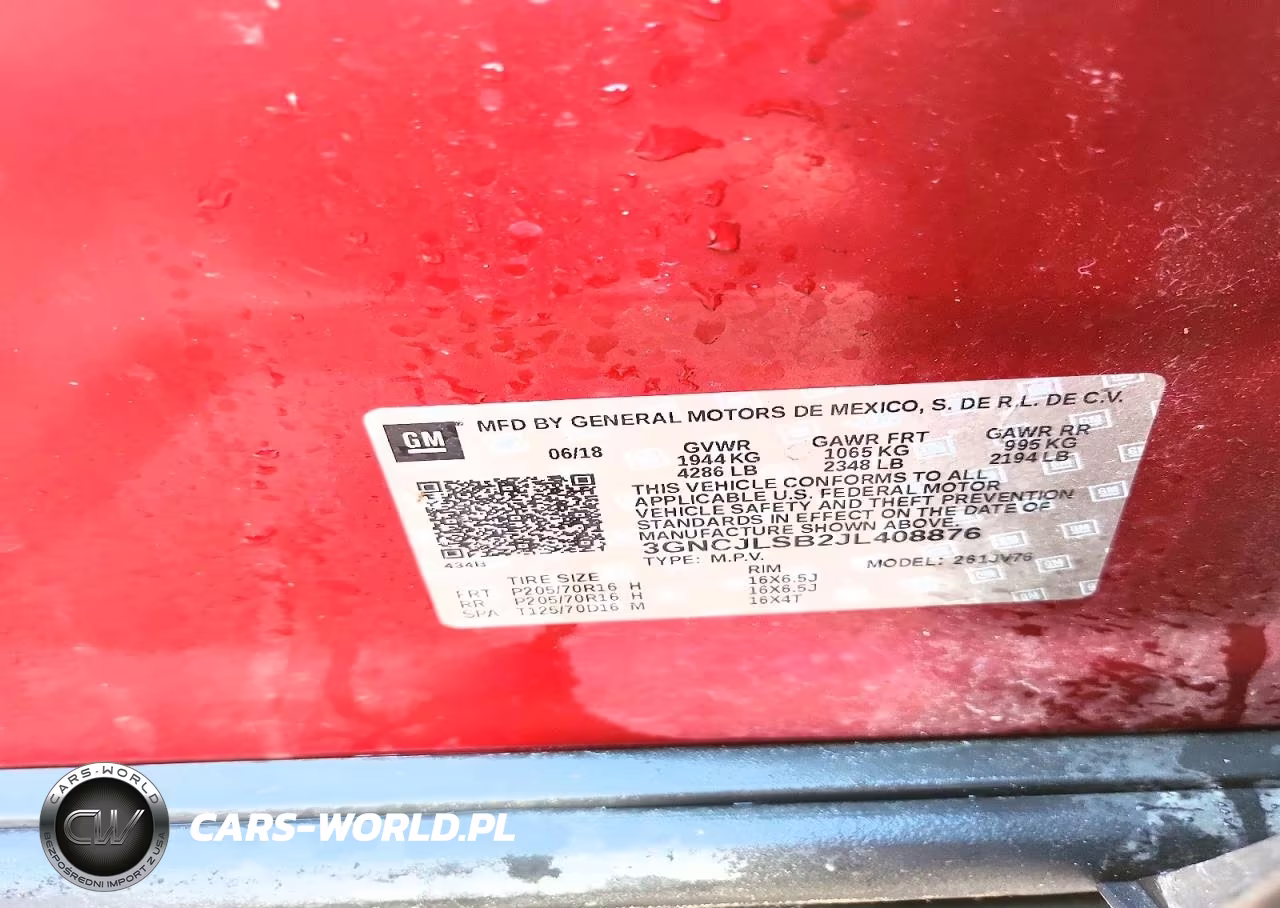 2018 Chevrolet Trax 1Lt VIN:3GNCJLSB2JL408876 - 13