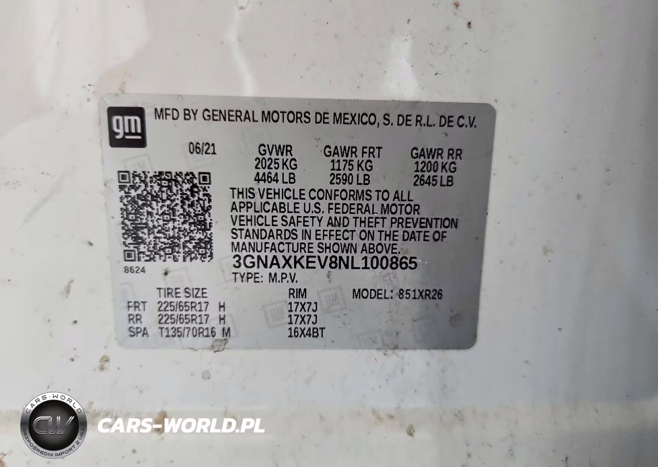 2022 Chevrolet Equinox Lt VIN:3GNAXKEV8NL100865 - 14