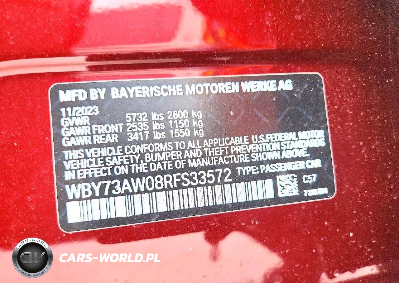 2024 BMW I4 Edrive 40 VIN:WBY73AW08RFS33572 - 12