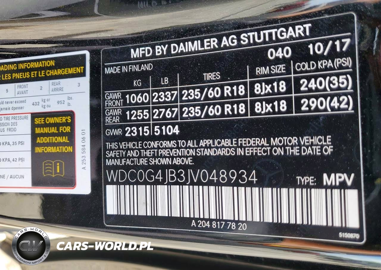2018 Mercedes-Benz Glc 300 VIN:WDC0G4JB3JV048934 - 13