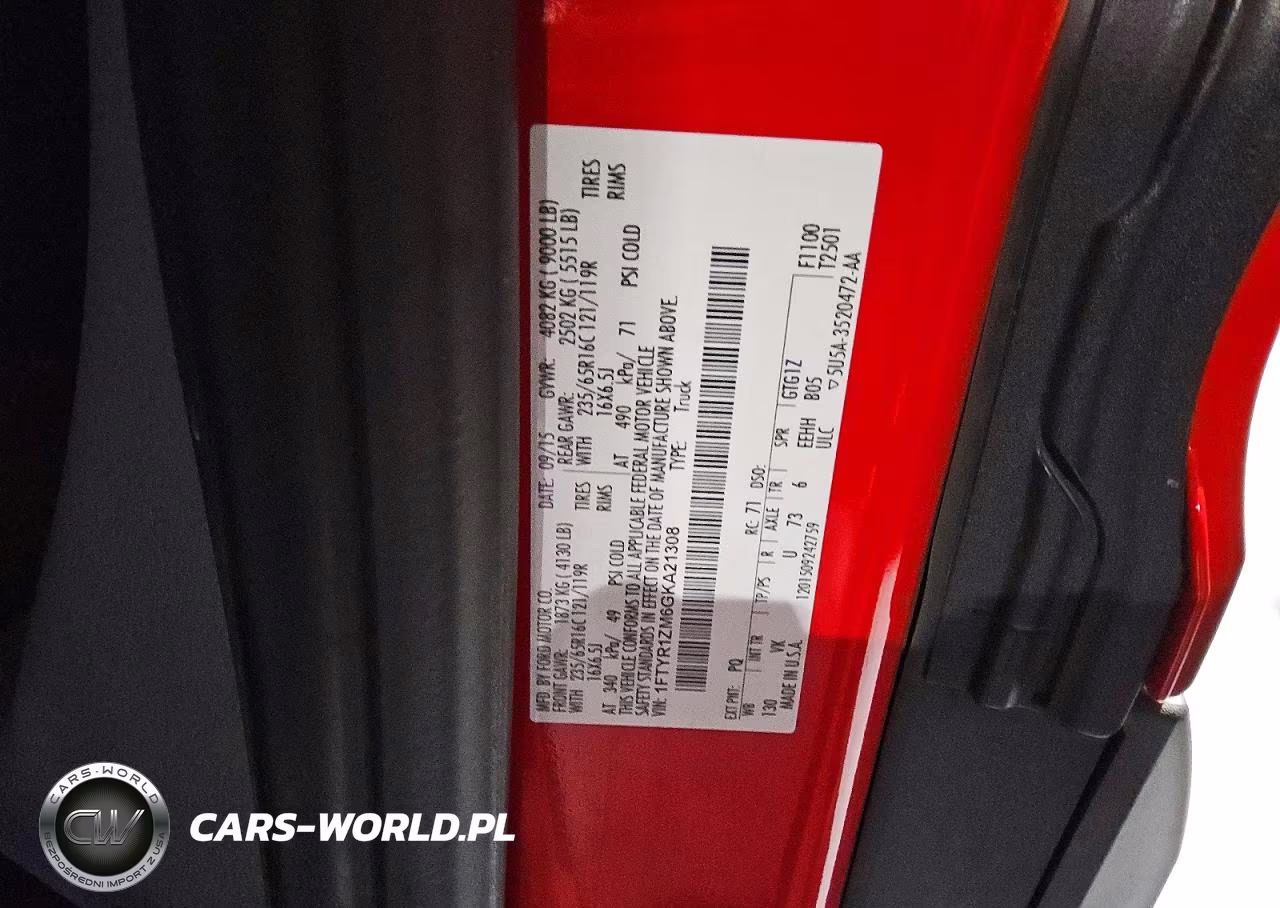 2016 Ford Transit T-250 VIN:1FTYR1ZM6GKA21308 - 13