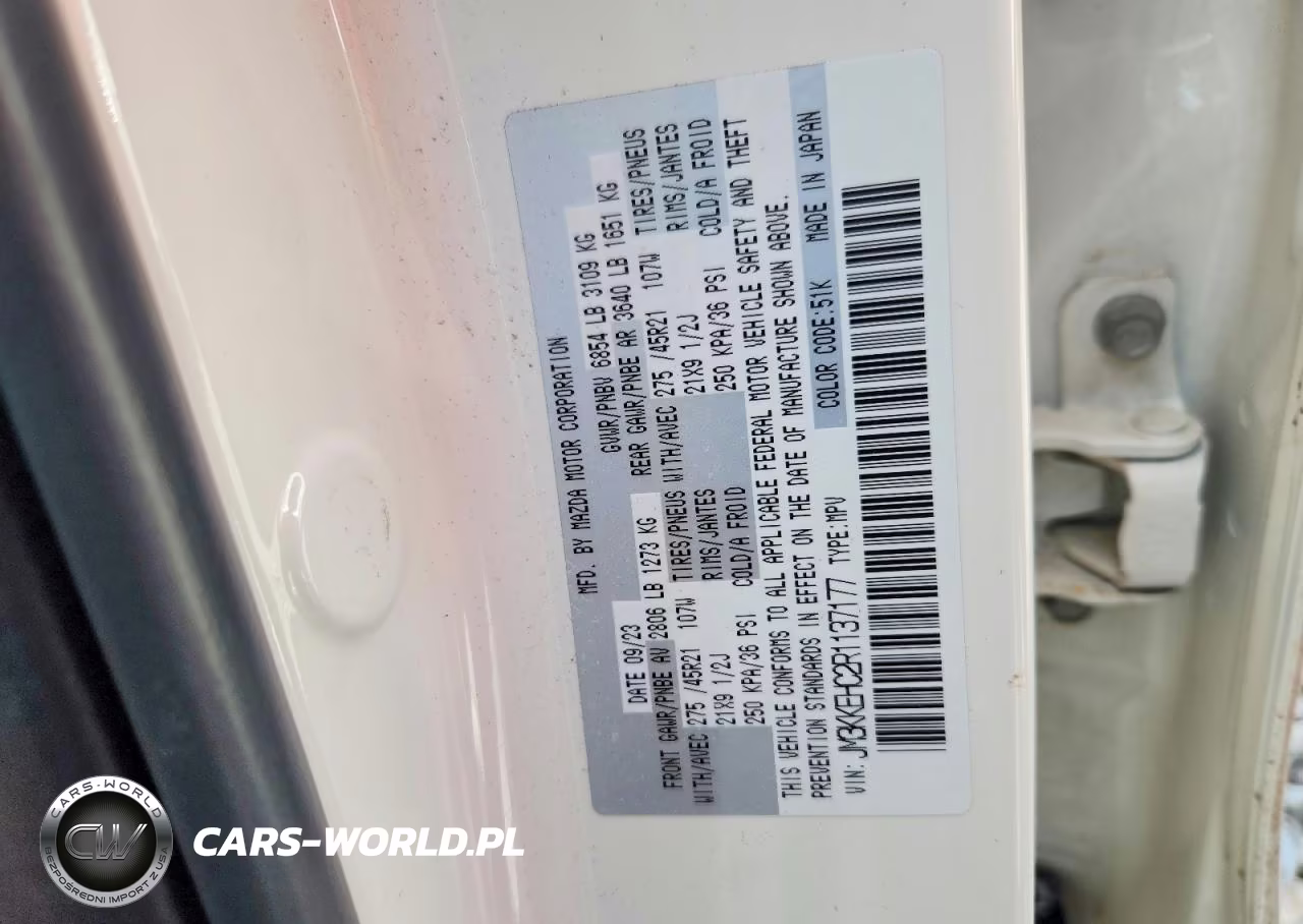 2024 Mazda Cx-90 Premium Plus VIN:JM3KKEHC2R1137177 - 12