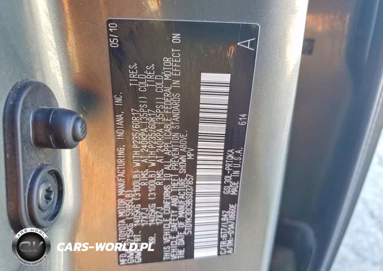 2011 Toyota Sienna Xle 8-Passenger VIN:5TDYK3DC9BS037857 - 13