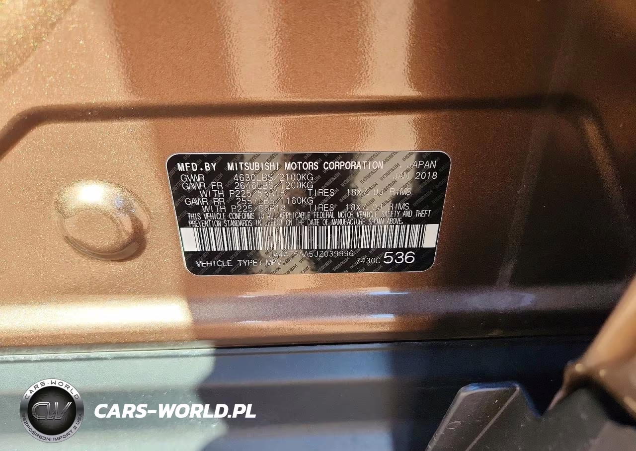 2018 Mitsubishi Eclipse Cross Se VIN:JA4AT5AA5JZ039996 - 13