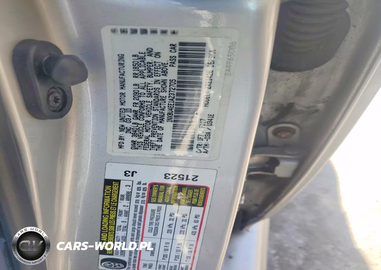 2010 Toyota Corolla S VIN:1NXBU4EE1AZ372705 - 12