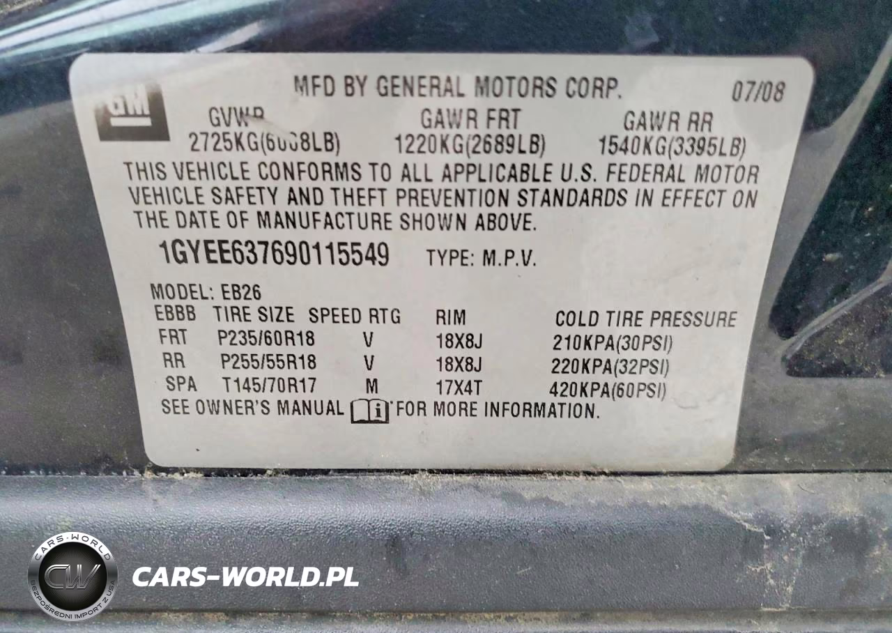 2009 Cadillac Srx VIN:1GYEE637690115549 - 13