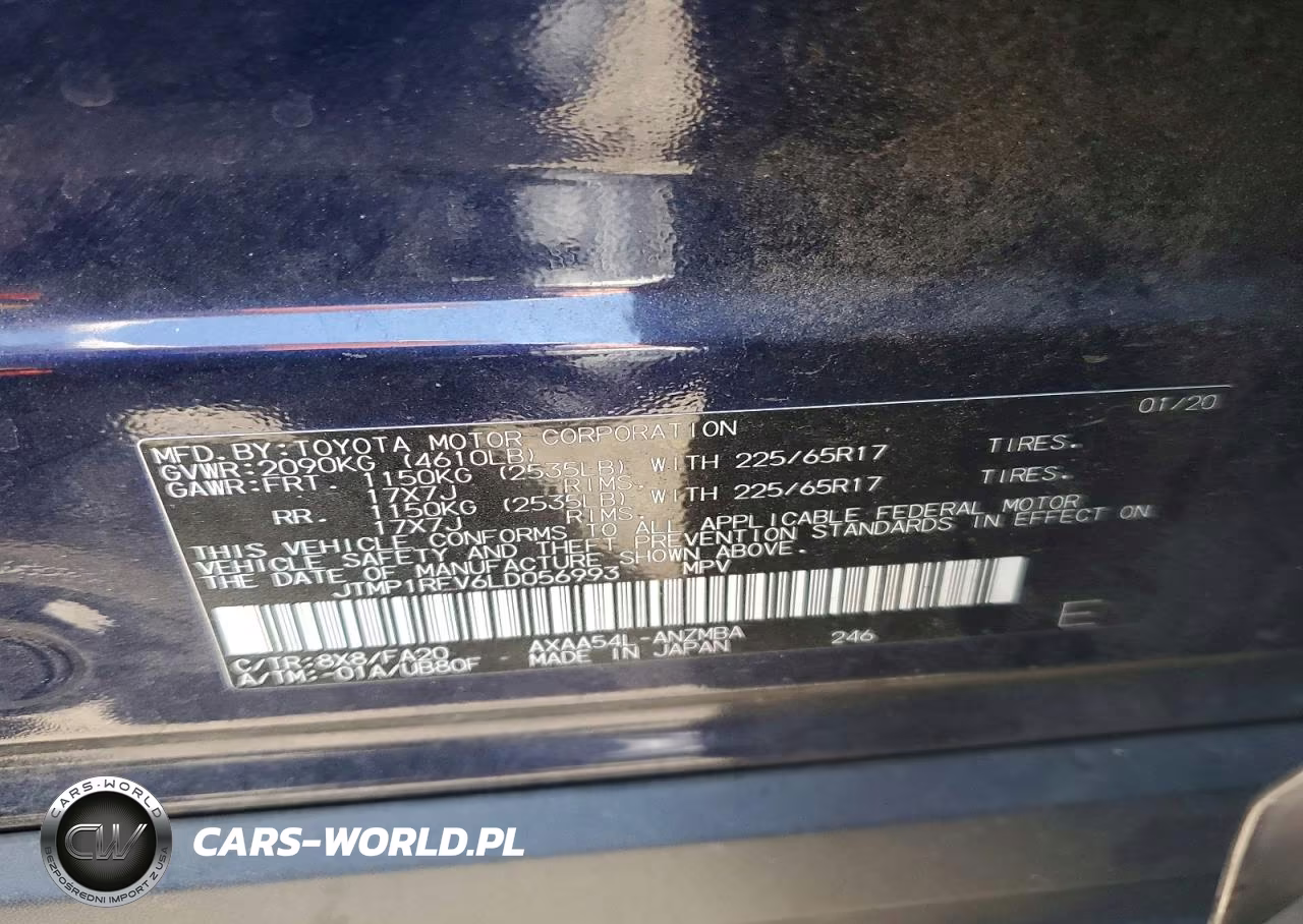 2020 Toyota Rav4 Xle VIN:JTMP1RFV6LD056993 - 13