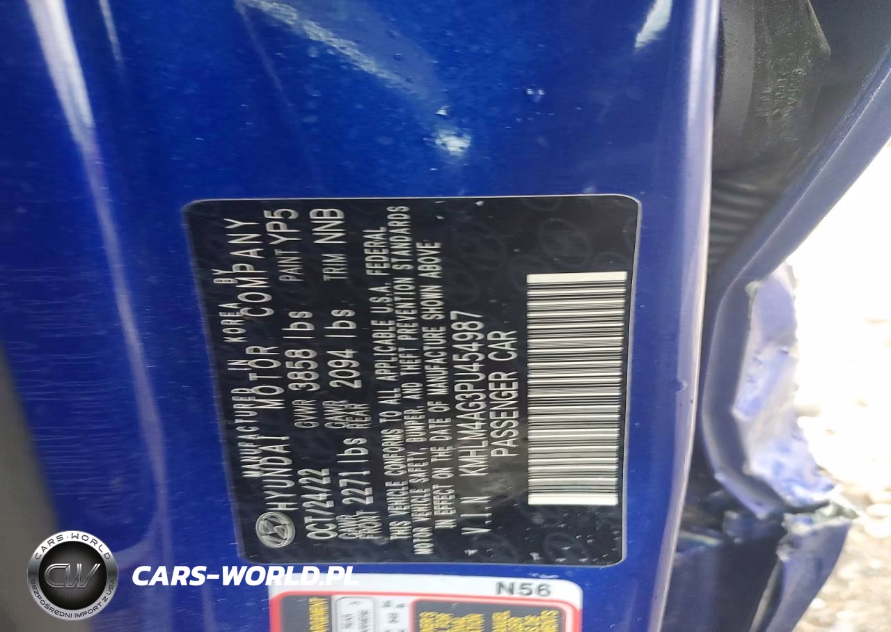 2023 Hyundai Elantra Sel VIN:KMHLM4AG3PU454987 - 12