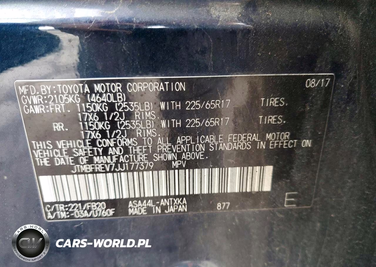 2018 Toyota Rav4 Le VIN:JTMBFREV7JJ177379 - 13