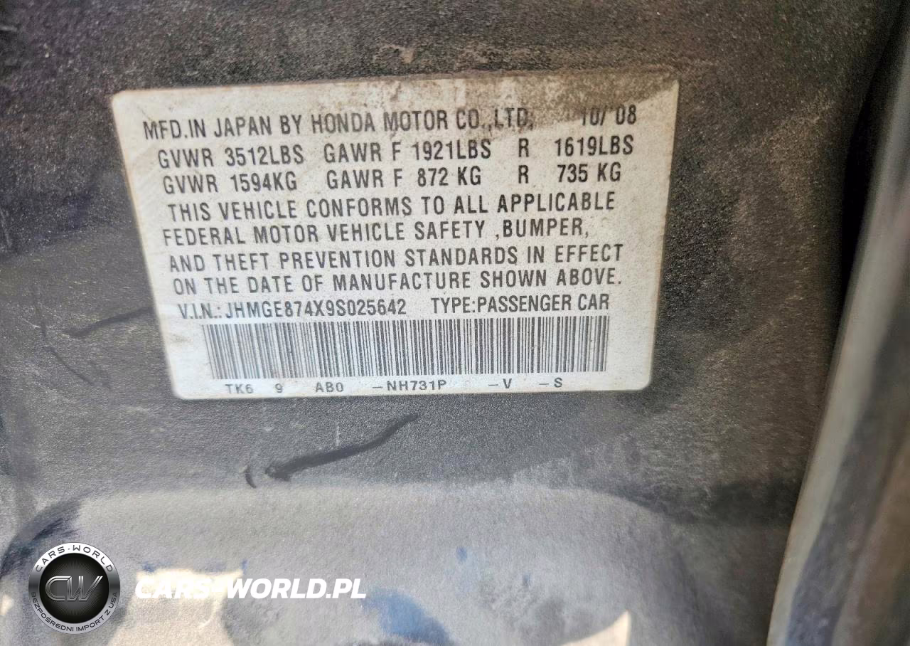 2009 Honda Fit Sport VIN:JHMGE874X9S025642 - 12