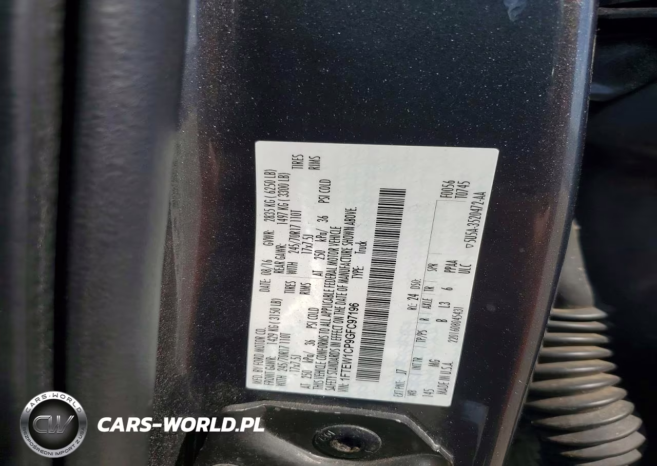 2016 Ford F150 Supercrew VIN:1FTEW1CP9GFC97196 - 12