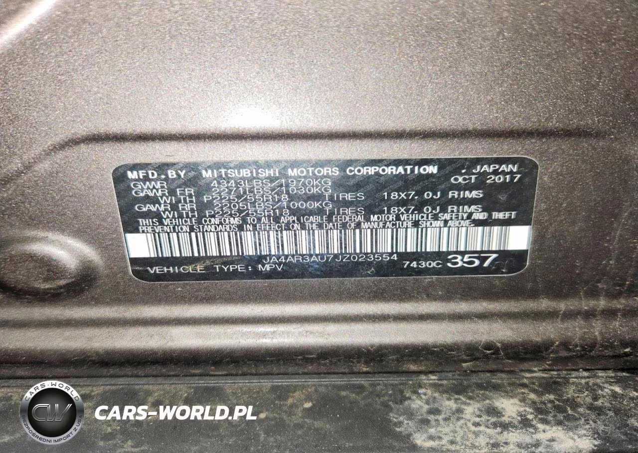 2018 Mitsubishi Outlander Sport Es VIN:JA4AR3AU7JZ023554 - 13