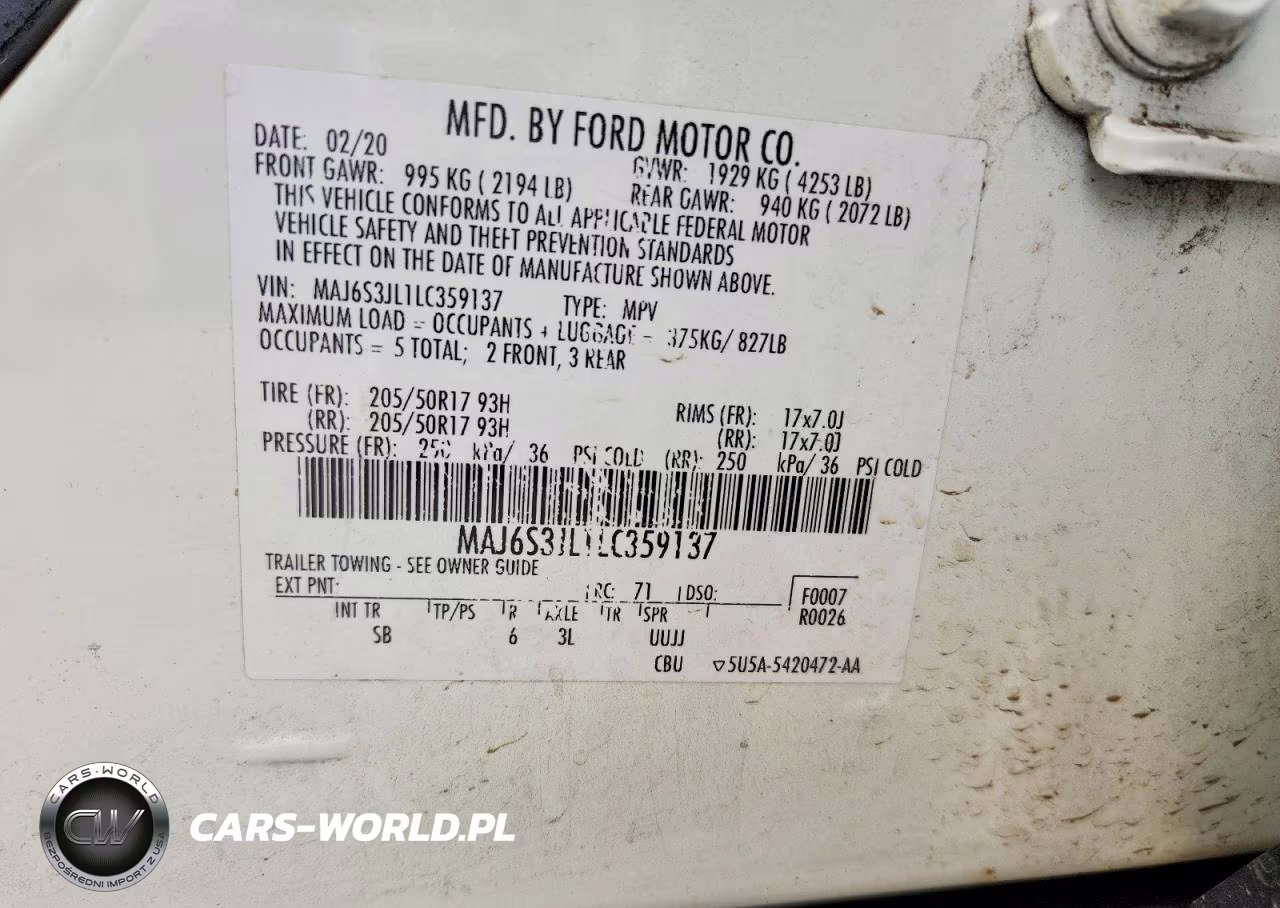 2020 Ford Ecosport VIN:MAJ6S3JL1LC359137 - 12