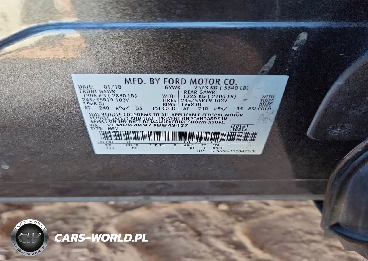 2018 Ford Edge Titanium VIN:2FMPK4K97JBB43437 - 12