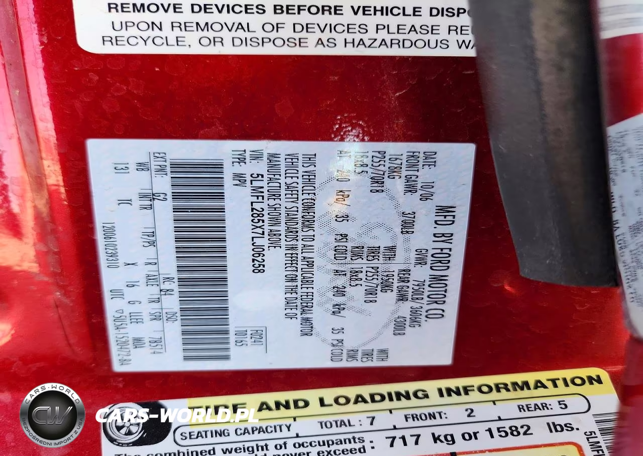 2007 Lincoln Navigator L VIN:5LMFL285X7LJ06258 - 14