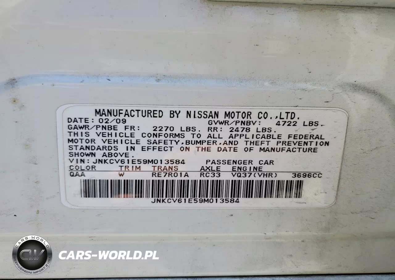 2009 Infiniti G37 Base VIN:JNKCV61E59M013584 - 12