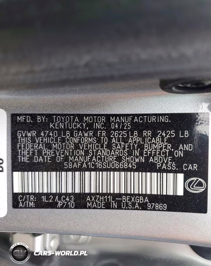 2025 Lexus Es 300H Ultra Luxury VIN:58AFA1C16SU066845 - 13