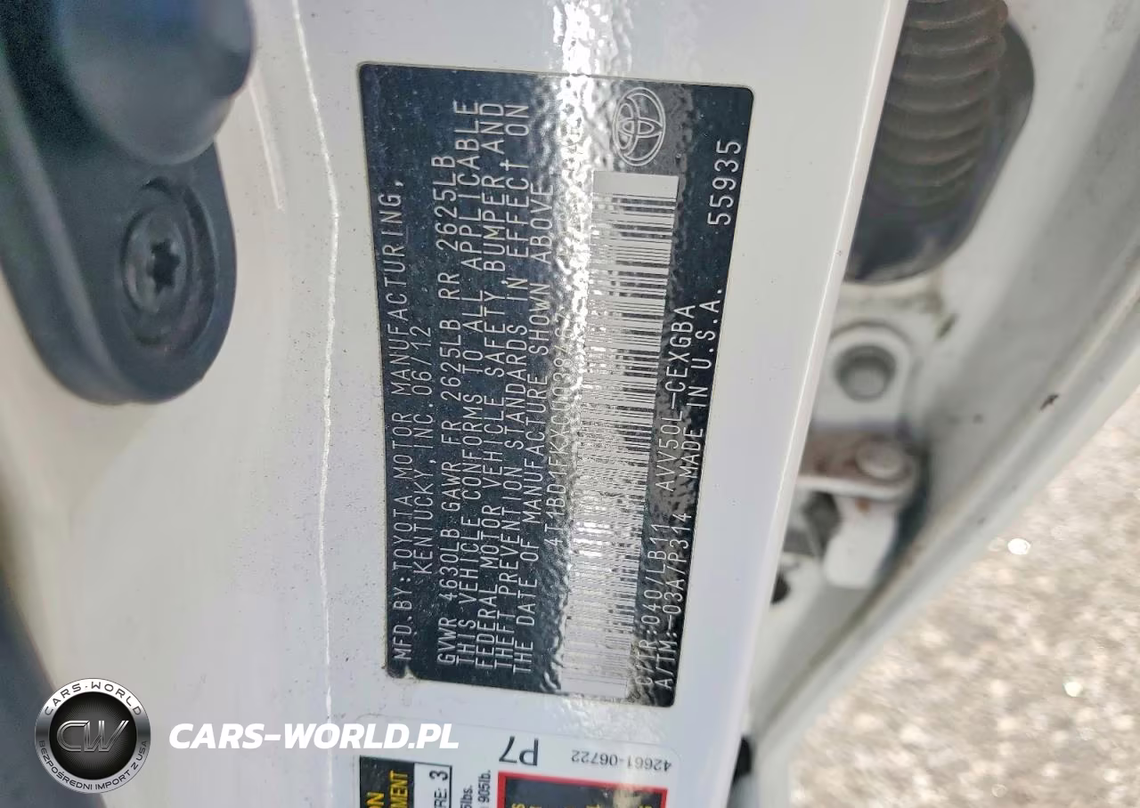 2012 Toyota Camry Hybrid Xle VIN:4T1BD1FKXCU038467 - 12