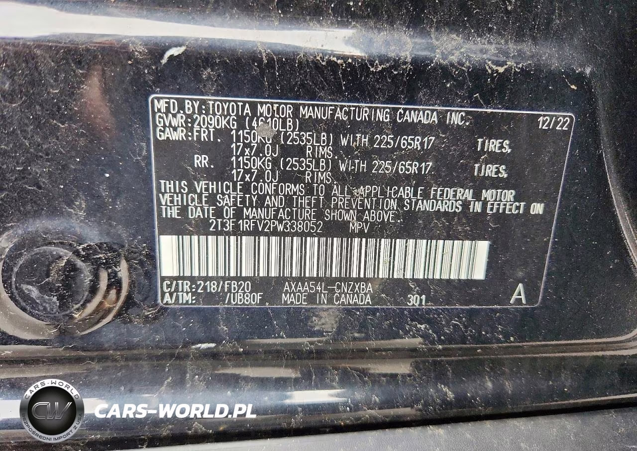 2023 Toyota Rav4 Le VIN:2T3F1RFV2PW338052 - 14
