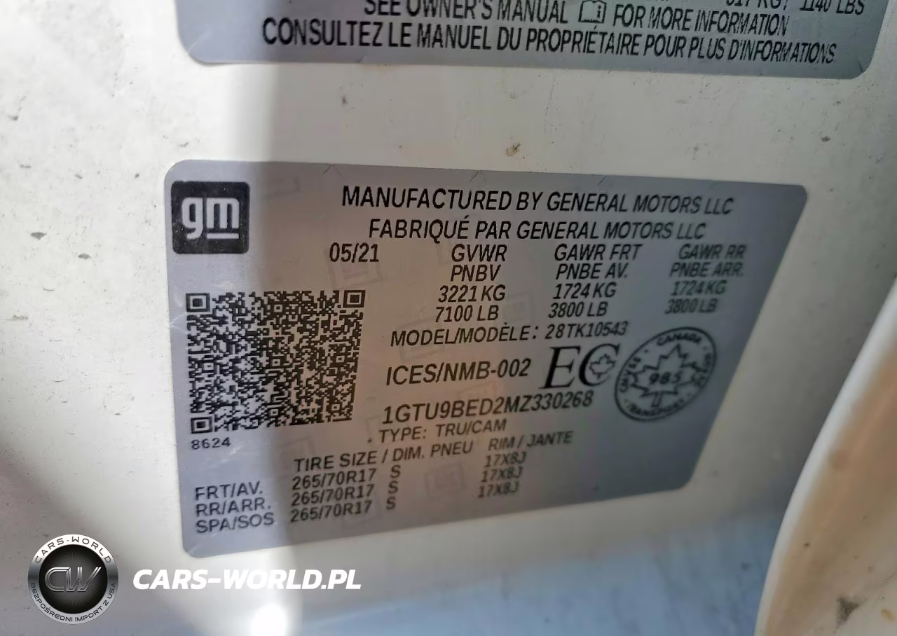 2021 GMC Sierra K1500 Sle VIN:1GTU9BED2MZ330268 - 12