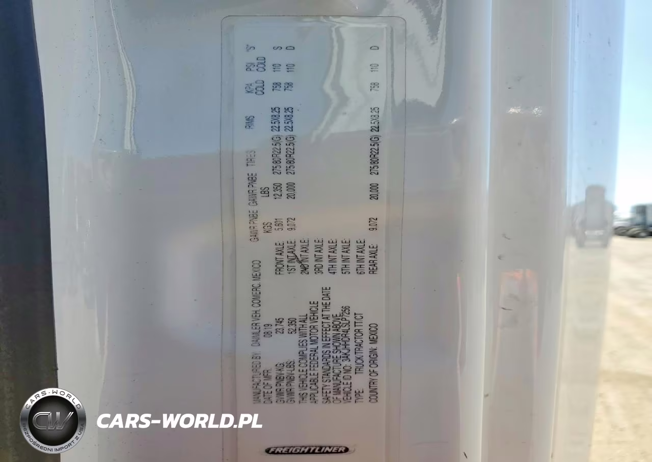 2020 Freightliner Cascadia 126 Semi Truck VIN:3AKJHHDR4LSLP7256 - 10