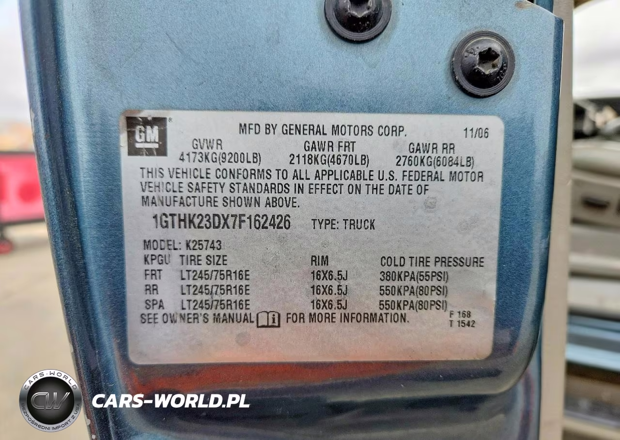 2007 GMC Sierra K2500 Heavy Duty VIN:1GTHK23DX7F162426 - 12