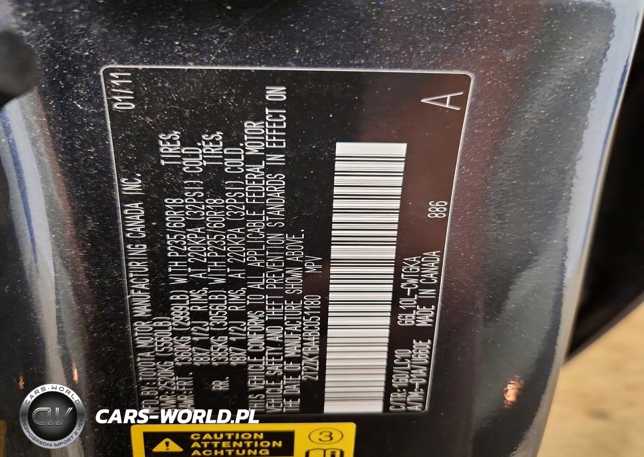 2011 Lexus Rx 350 VIN:2T2ZK1BA4BC051180 - 13