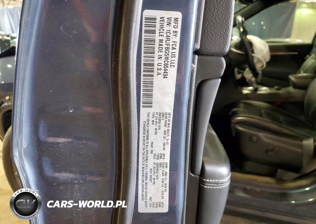 2021 Jeep Grand Cherokee Limited VIN:1C4RJFBG5MC654434 - 13