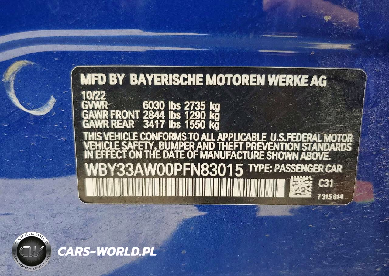 2023 BMW I4 M50 VIN:WBY33AW00PFN83015 - 12