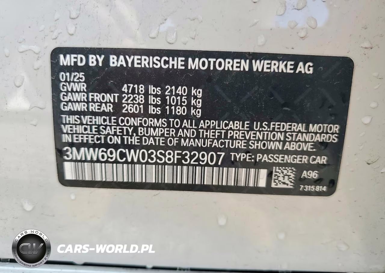 2025 BMW 330I VIN:3MW69CW03S8F32907 - 12