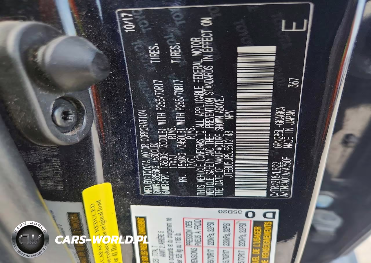 2018 Toyota 4Runner Sr5 Premium VIN:JTEBU5JR5J5512148 - 12