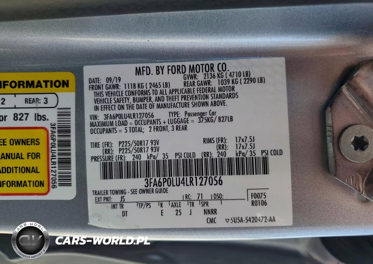 2020 Ford Fusion Se VIN:3FA6P0LU4LR127056 - 13