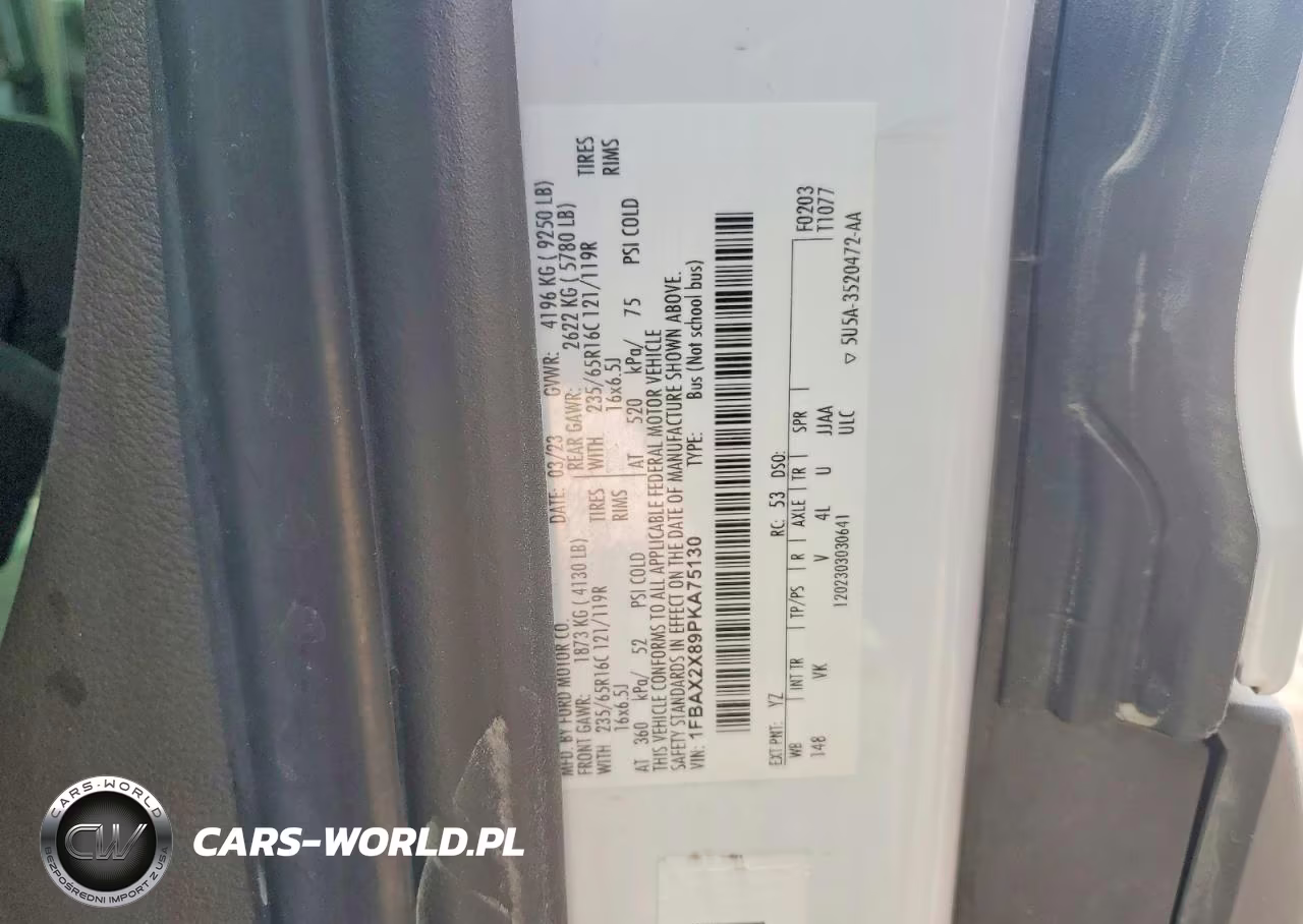 2023 Ford Transit-350 Passenger Van Xl VIN:1FBAX2X89PKA75130 - 13