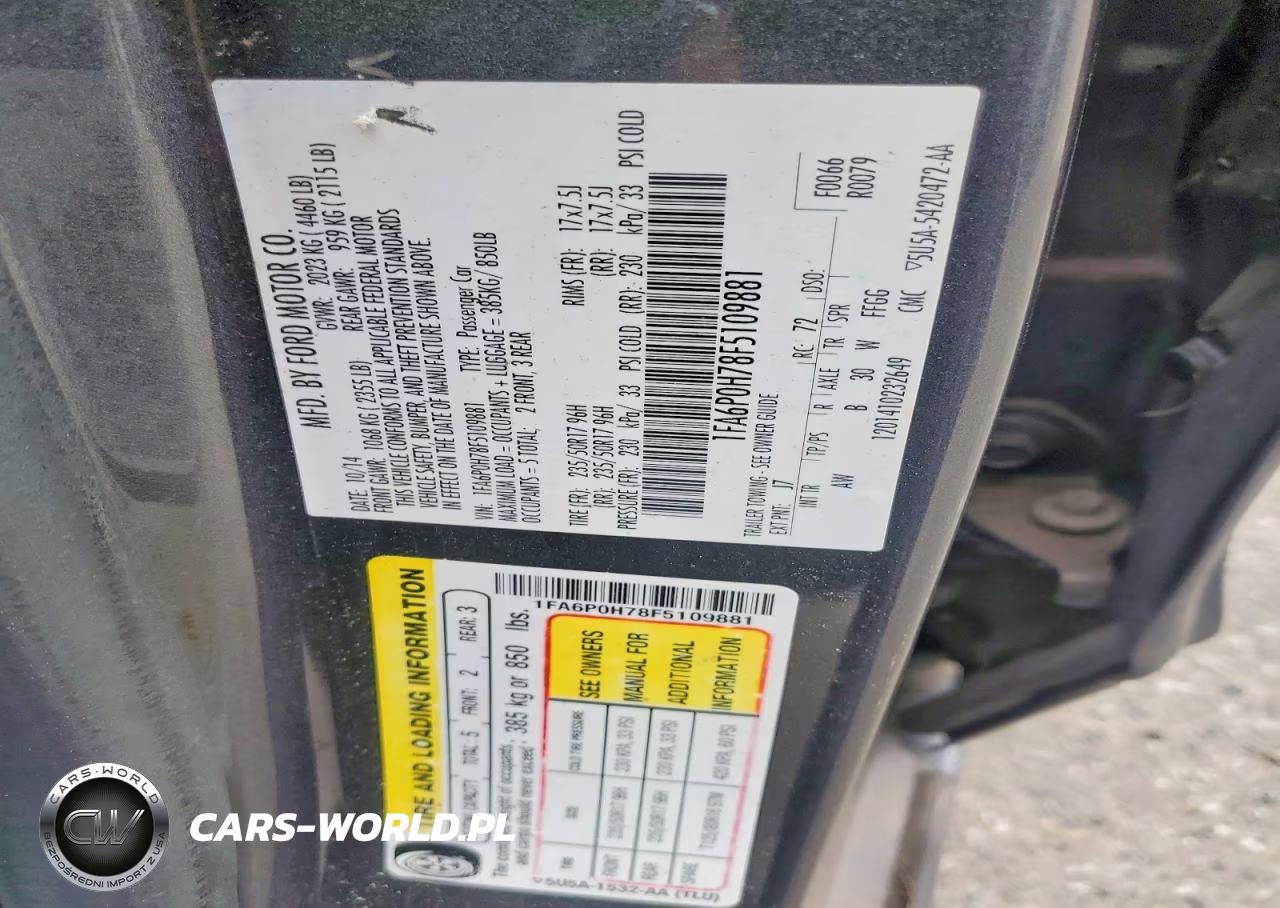 2015 Ford Fusion Se VIN:1FA6P0H78F5109881 - 12