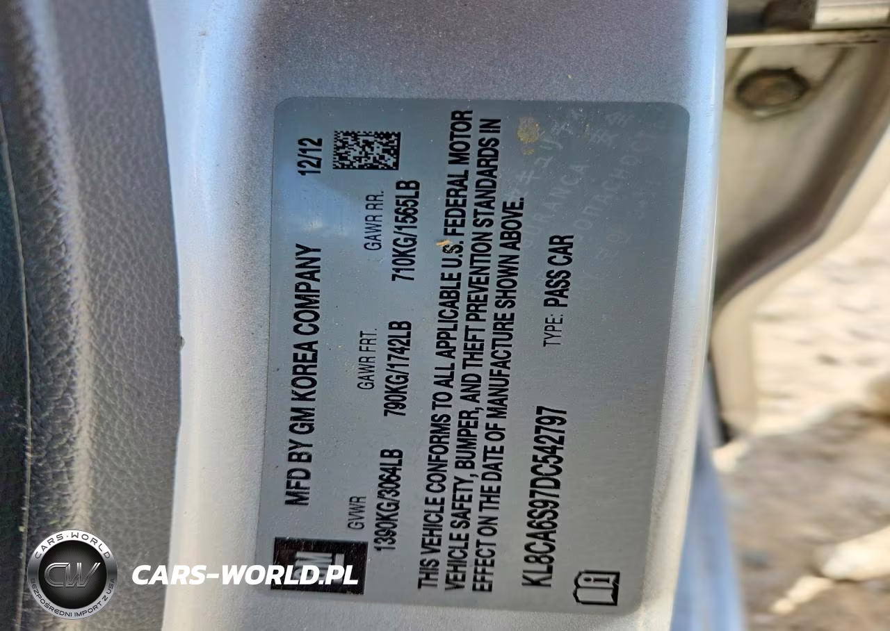2013 Chevrolet Spark VIN:KL8CA6S97DC542797 - 13