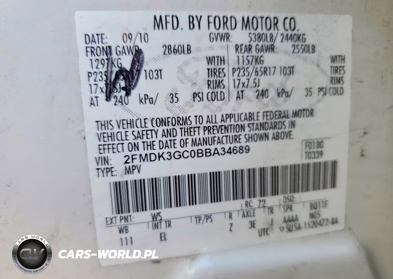 2011 Ford Edge Se VIN:2FMDK3GC0BBA34689 - 13