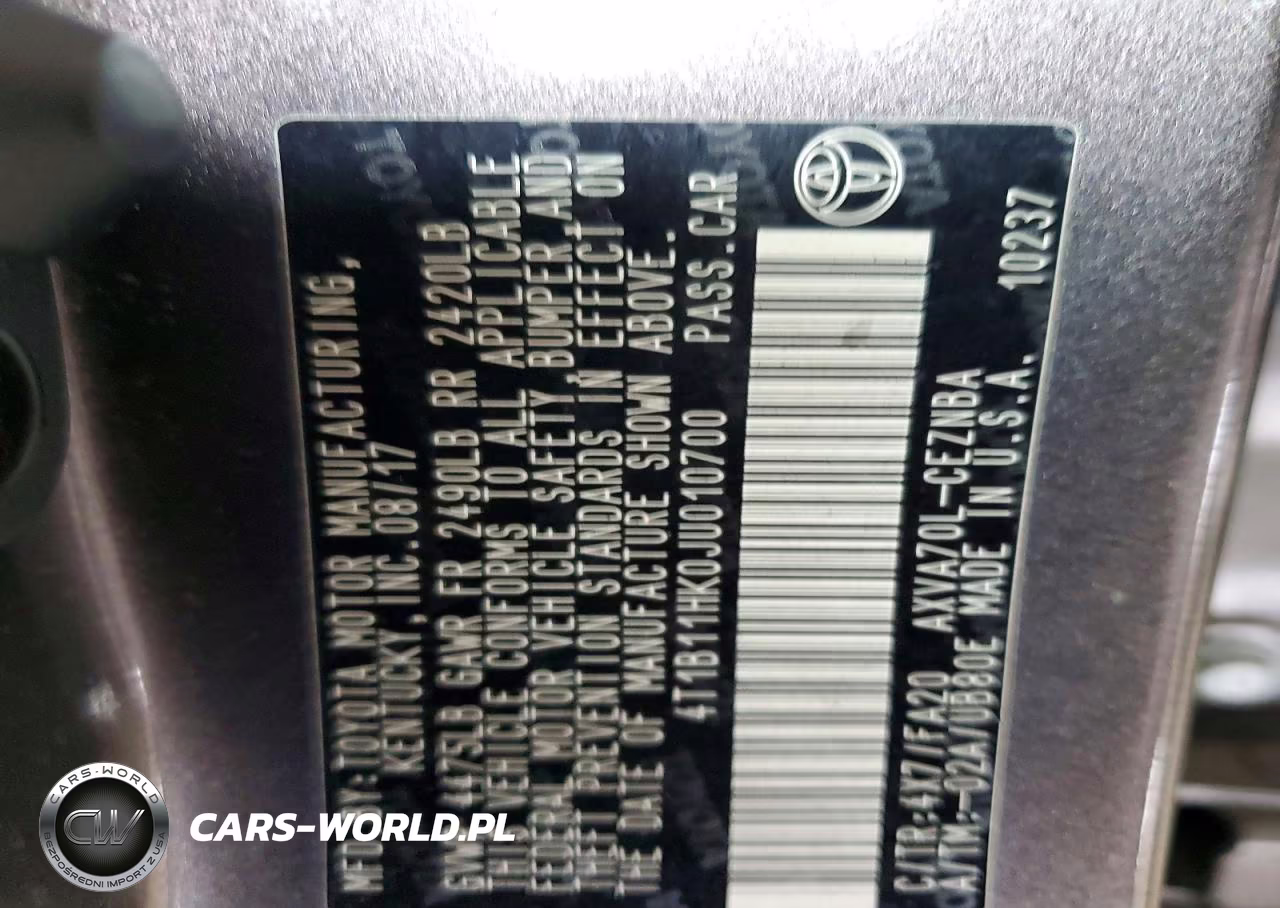 2018 Toyota Camry Le VIN:4T1B11HK0JU010700 - 12
