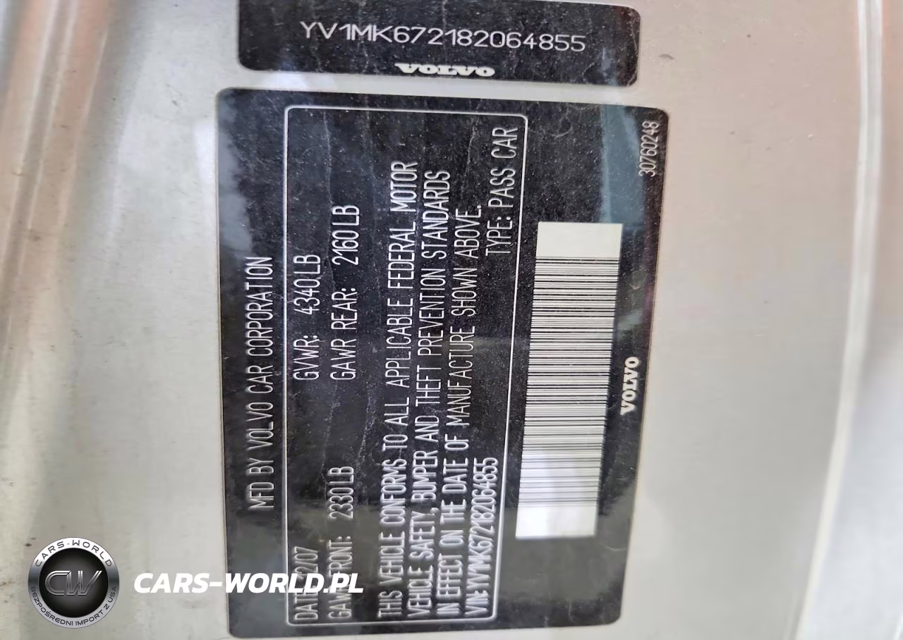 2008 Volvo C30 T5 VIN:YV1MK672182064855 - 12