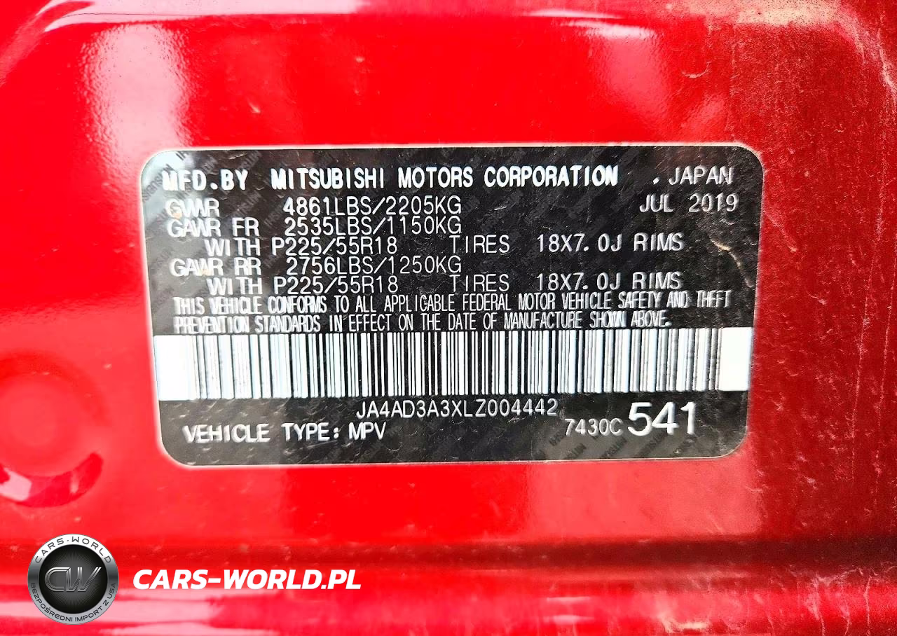 2020 Mitsubishi Outlander Se VIN:JA4AD3A3XLZ004442 - 12