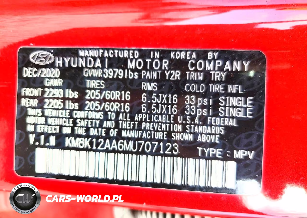 2021 Hyundai Kona Se VIN:KM8K12AA6MU707123 - 13
