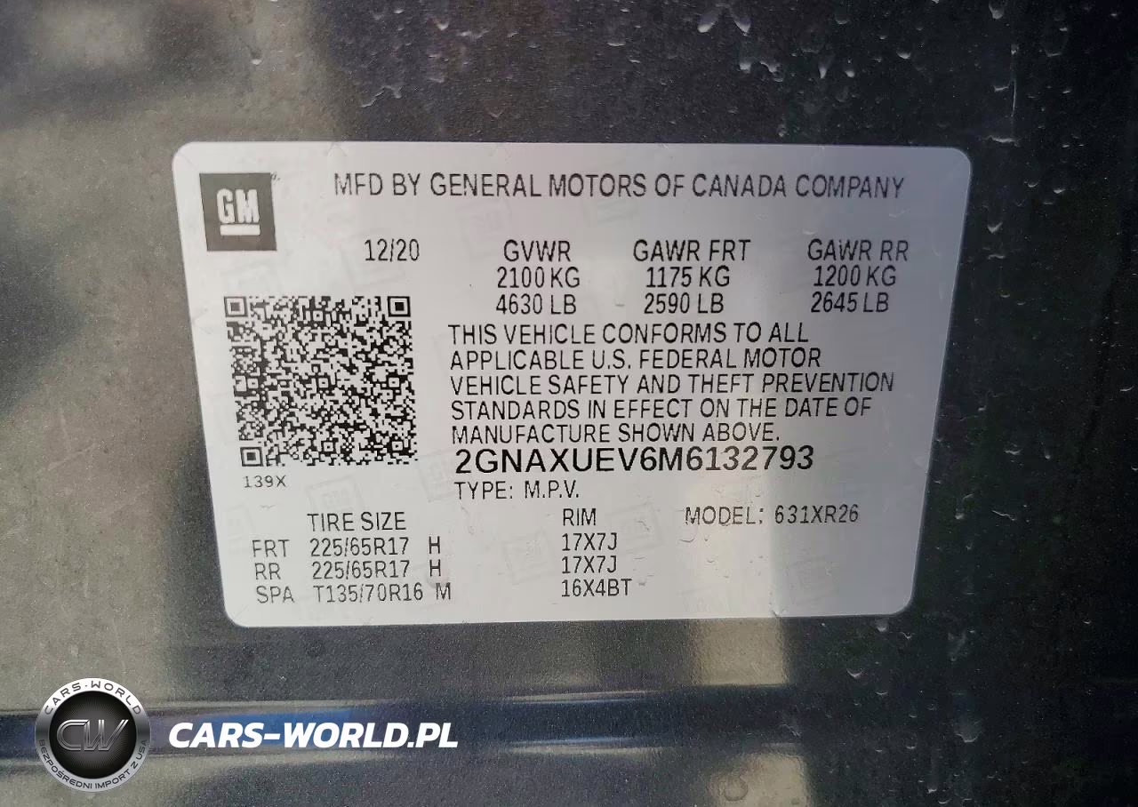 2021 Chevrolet Equinox Lt VIN:2GNAXUEV6M6132793 - 13