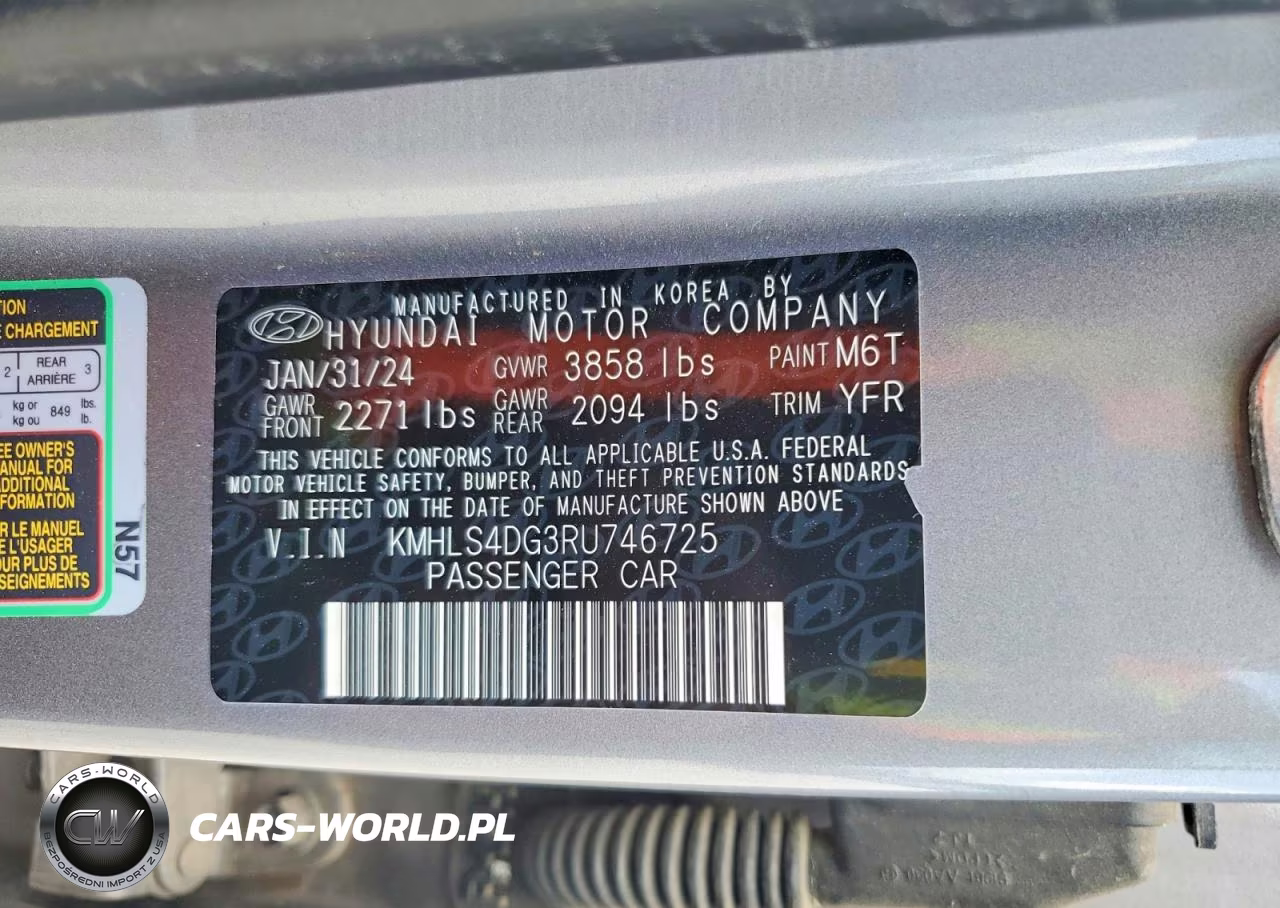 2024 Hyundai Elantra Sel VIN:KMHLS4DG3RU746725 - 12