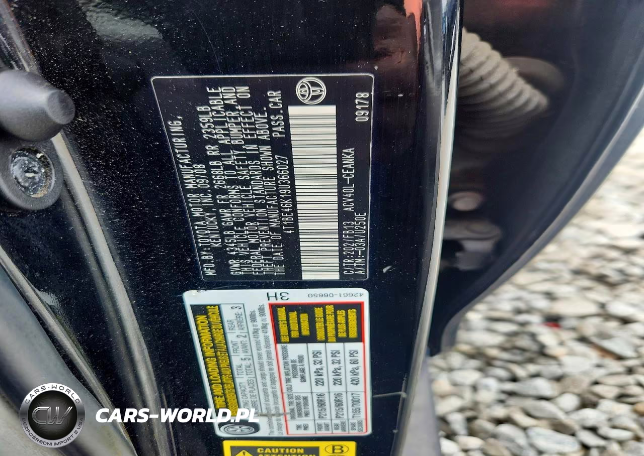 2009 Toyota Camry Base VIN:4T1BE46K19U366027 - 12