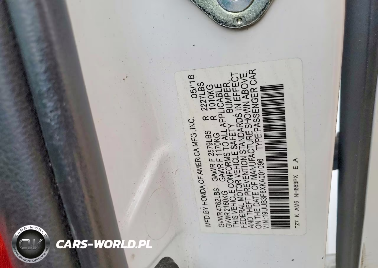 2019 Acura Tlx Technology VIN:19UUB3F6XKA001096 - 13