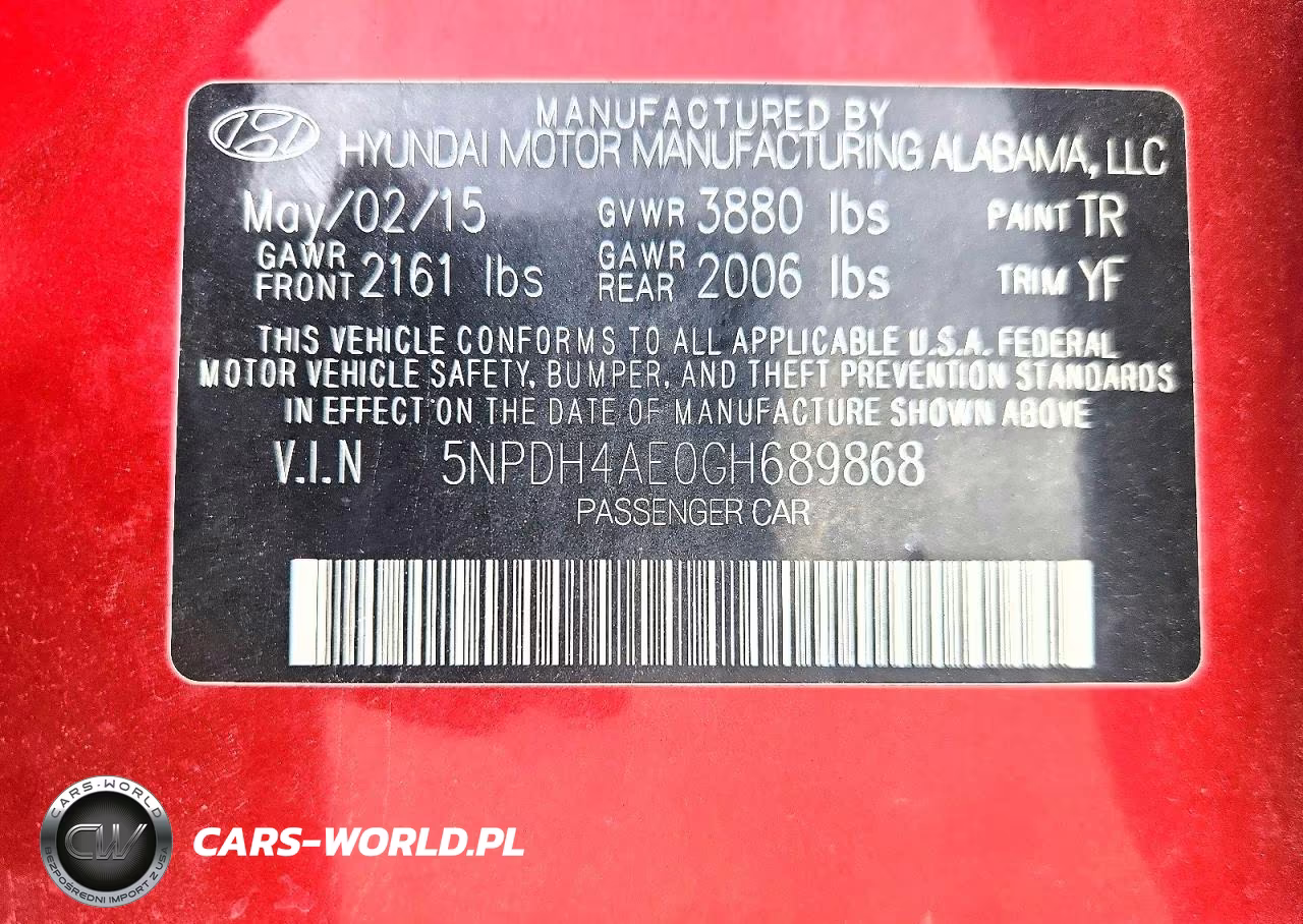 2016 Hyundai Elantra Se VIN:5NPDH4AE0GH689868 - 12