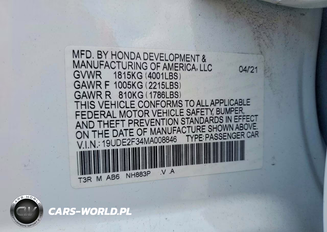 2021 Acura Ilx Standard VIN:19UDE2F34MA008846 - 13