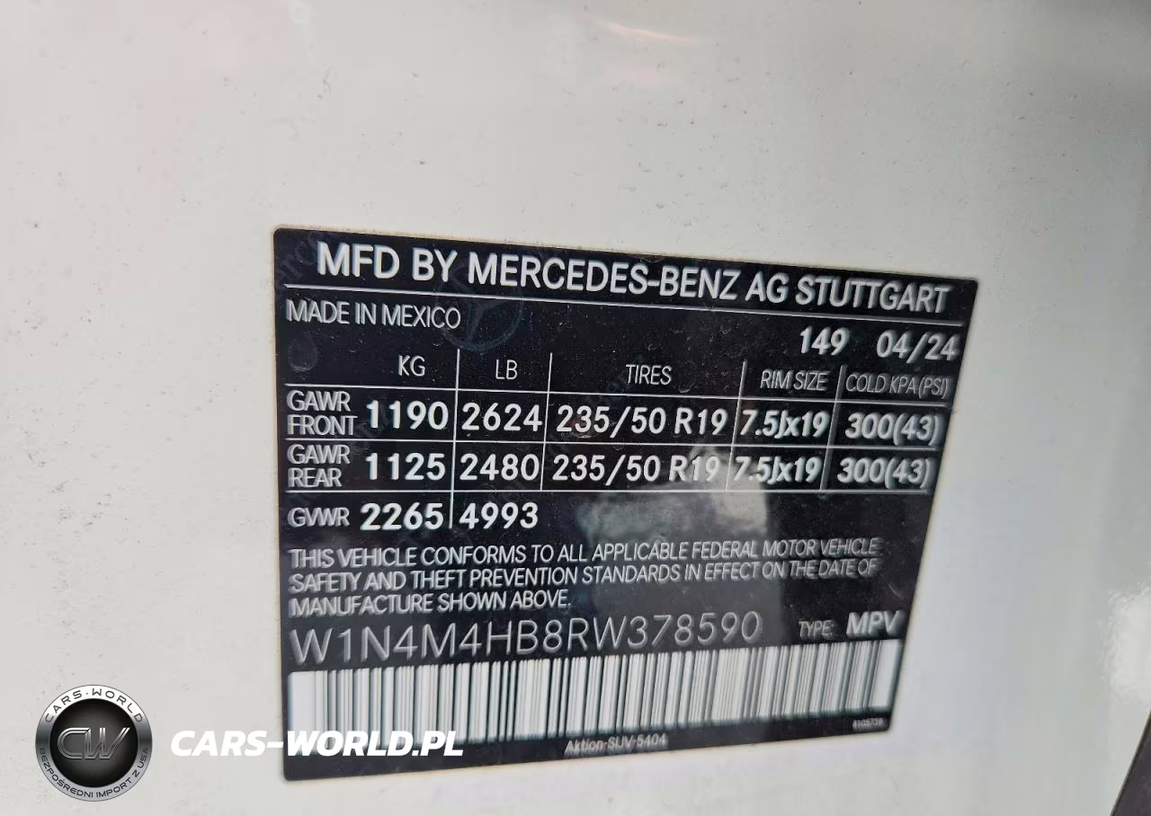 2024 Mercedes-Benz Glb 250 4Matic VIN:W1N4M4HB8RW378590 - 13