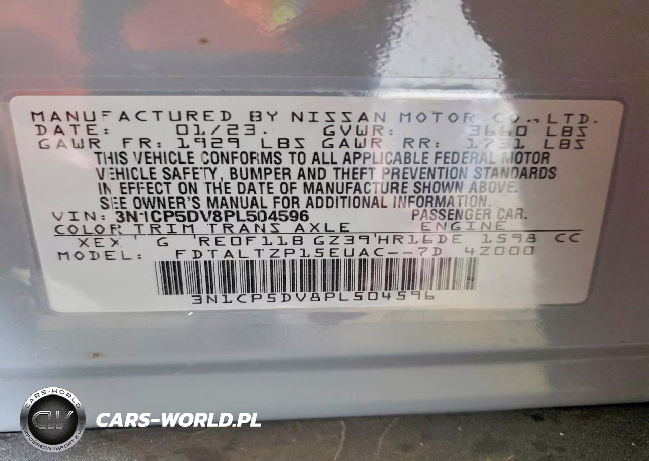 2023 Nissan Kicks Sr VIN:3N1CP5DV8PL504596 - 13