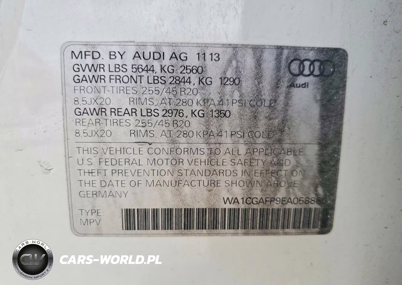 2014 Audi Sq5 Premium Plus VIN:WA1CGAFP9EA058865 - 13